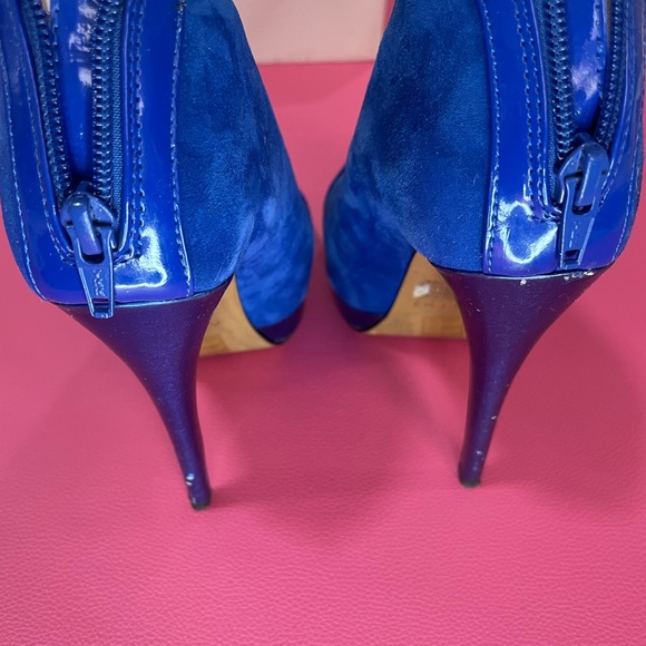 Aldo Blue Ankle Boots size 8 Used - Picture 6 of 8